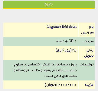 تعرفه طراحی سایت