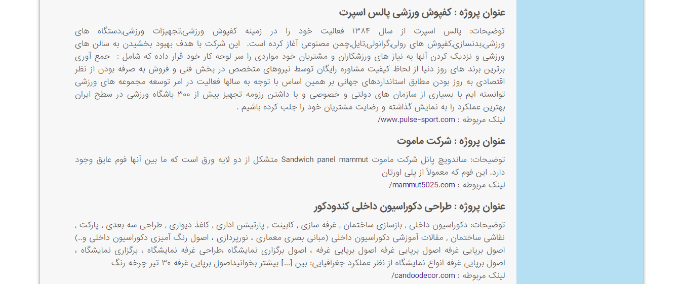 رزومه طراحی سایت و سئو